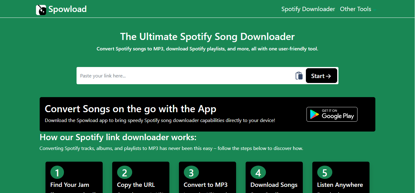 Spotify Song Downloader – Convert to MP3 for free – Spowload